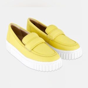 Clarks Women Mayhill Cove Slip On Casual Shoes Yellow